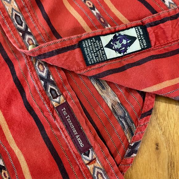 Territory Ahead Button Shirt Size L Rustic Western - Picture 4 of 11